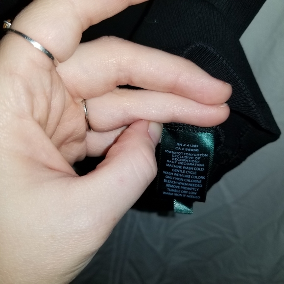 ❤ Ralph Lauren Plus Size Black Tank Top 1X - Picture 3 of 5